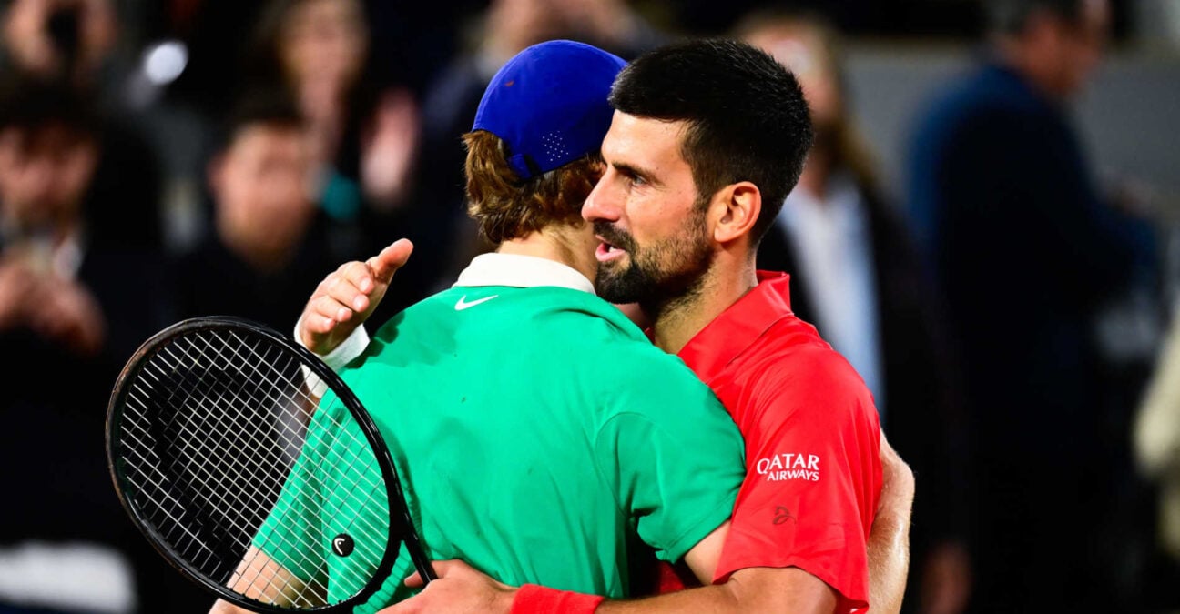 Jannik Sinner and Novak Djokovic, Roland-Garros 2025
