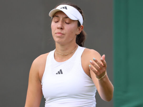 LONDRES, LO - 03.07.2023: TORNEIO DE WIMBLEDON 2023 - Jessica Pegula (EUA) durante Torneio de Wimbledon 2023 em Londres, Inglaterra.