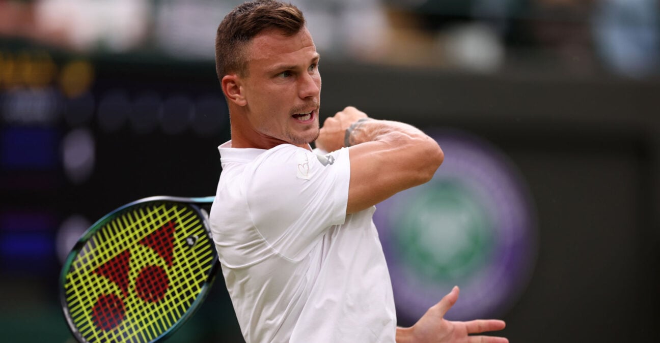 Marton Fucsovics at Wimbledon