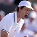 Nicolas Jarry during the Wimbledon 2025 Men’s Singles third round tennis match between Nicolas Jarry and Joao Fonseca at the All England Tennis Club in London, England (Richard Callis/Sports Press