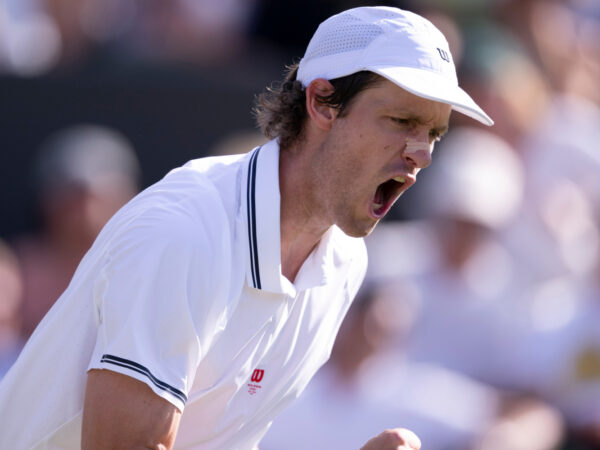 Nicolas Jarry during the Wimbledon 2025 Men’s Singles third round tennis match between Nicolas Jarry and Joao Fonseca at the All England Tennis Club in London, England (Richard Callis/Sports Press