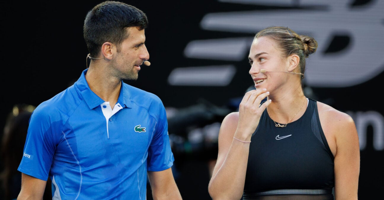 Novak Djokovic and Aryna Sabalenka, Australian Open 2024