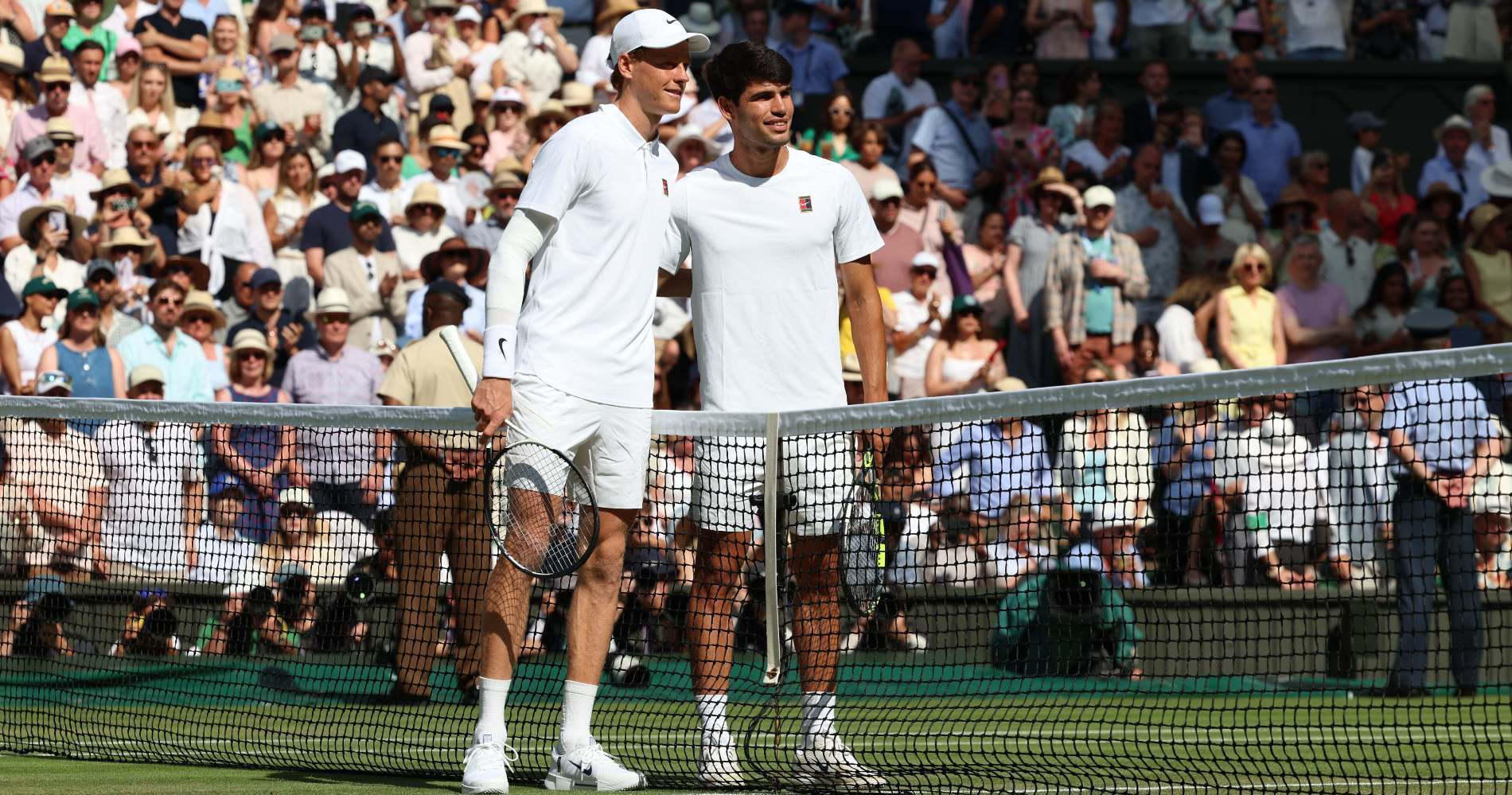 Jannik Sinner and Carlos Alcaraz, Wimbledon Final, 2025