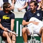 Gilles Cervara and Daniil Medvedev, Roland-Garros 2023