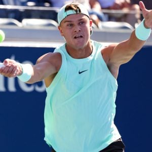 2025-08-26 2025 US Open NEW YORK, UNITED STATES - AUGUST 26: Holger Rune of Denmark during Day 2 of the 2025 US Open at USTA Billie Jean King National Tennis Center on August 26, 2025 in New York, United States. Photo by Erik van Leeuwen/BSR Agency New York United States Content not available for redistribution in The Netherlands directly or indirectly through any third parties.