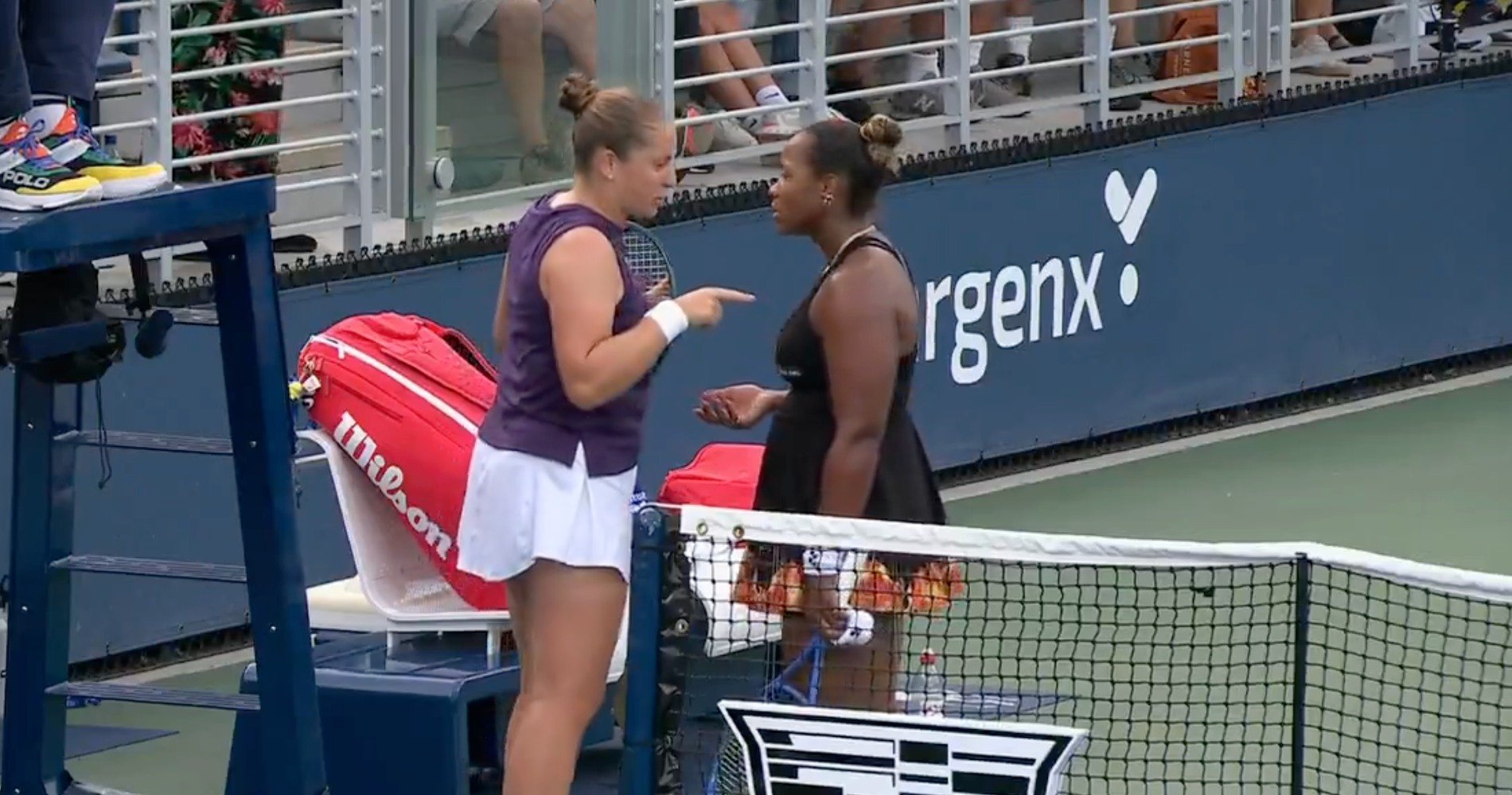 Jelena Ostapenko and Taylor Townsend, US Open 2025