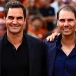Roger Federer, Rafael Nadal and Novak Djokovic, 2025 French Open