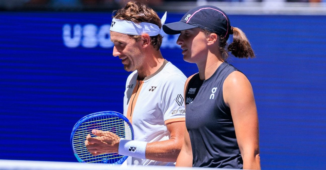 Casper Ruud and Iga Swiatek, US Open 2025