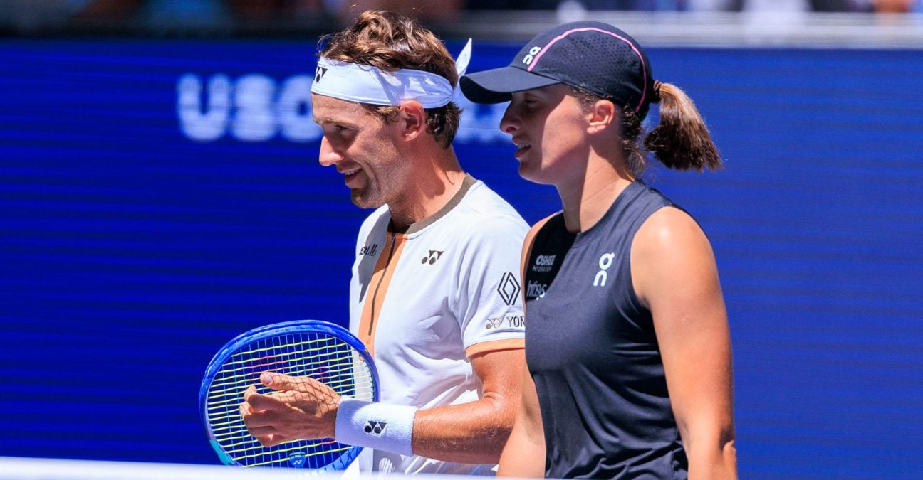 Casper Ruud and Iga Swiatek, US Open 2025