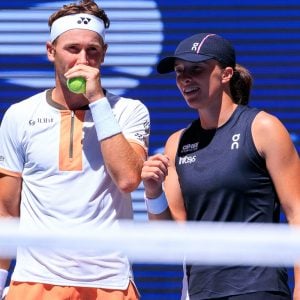Iga Swiatek and Casper Ruud, US Open 2025