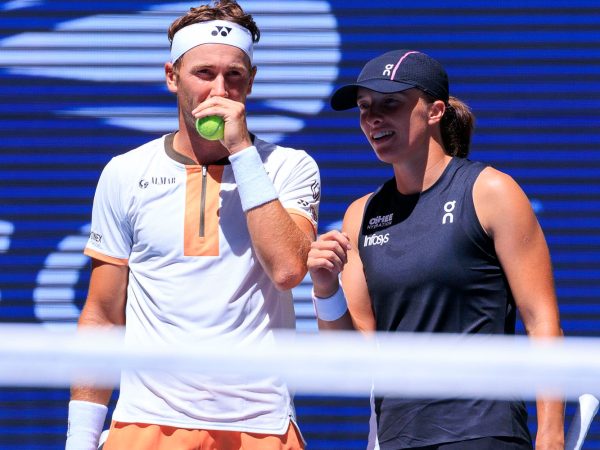 Iga Swiatek and Casper Ruud, US Open 2025