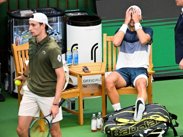 Holger Rune injured, Stockholm 2025