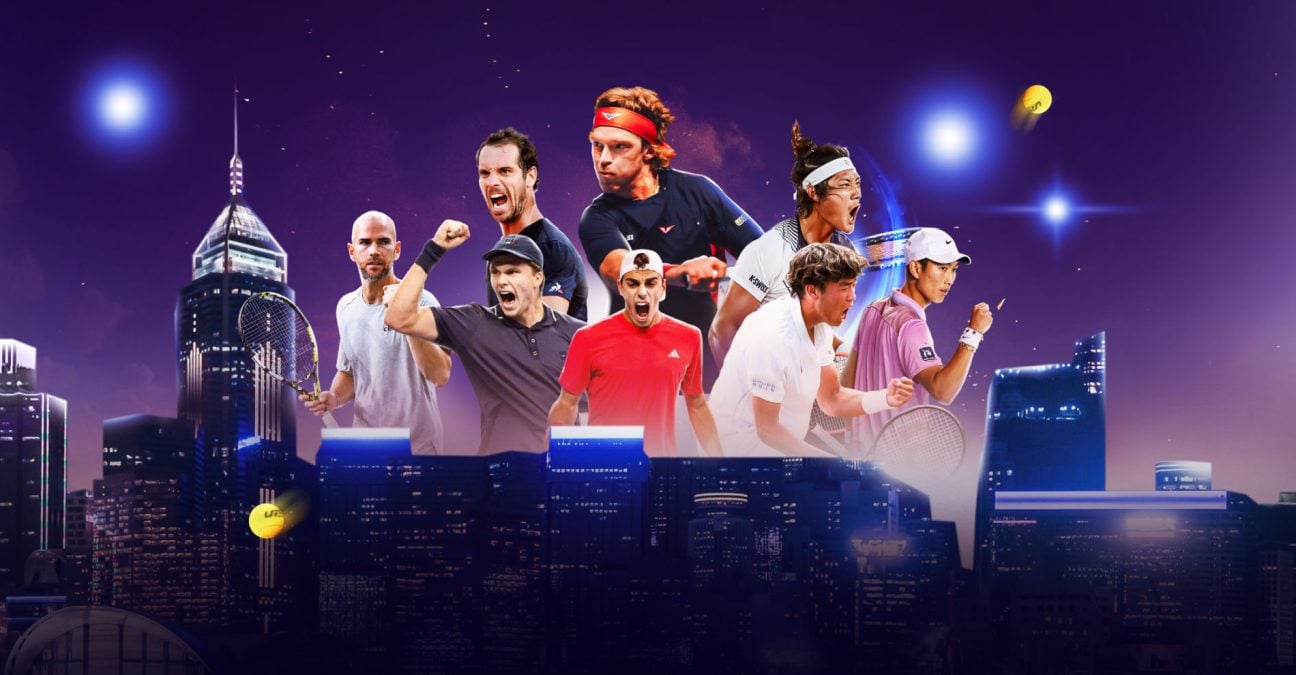 Andrey Rublev leading UTS Hong Kong