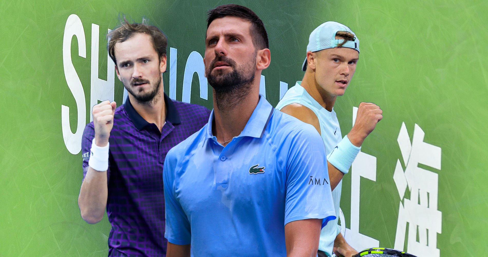 Novak Djokovic, Daniil Medvedev, Holger Rune, Shanghai 2025