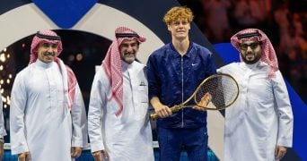 Jannik Sinner, winner of the Six Kings Slam 2025 in Saudi Arabia