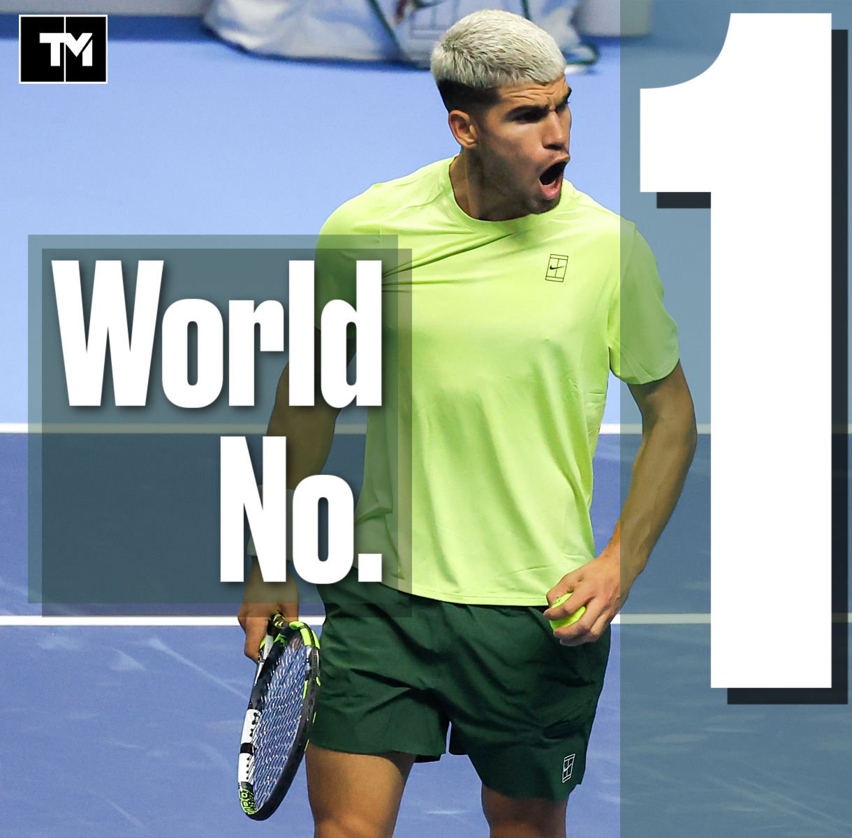 Alcaraz World No.1 graphic