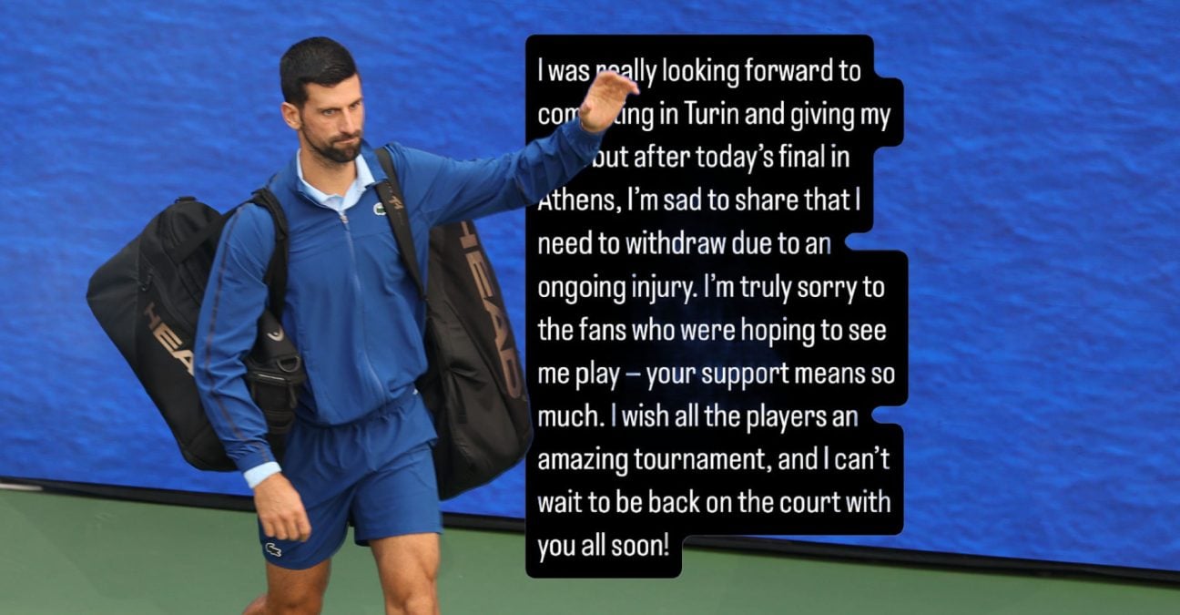 Novak Djokovic out ATP Finals