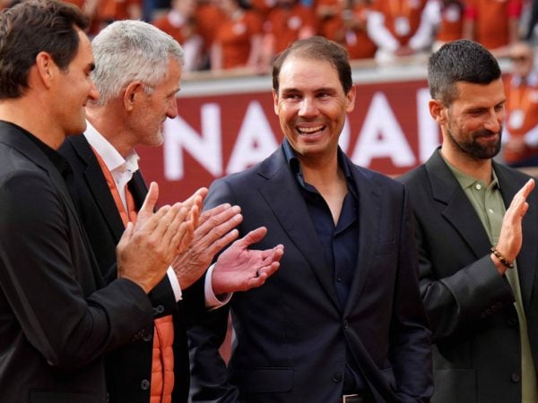 Roger Federer, Rafael Nadal and Novak Djokovic, 2025