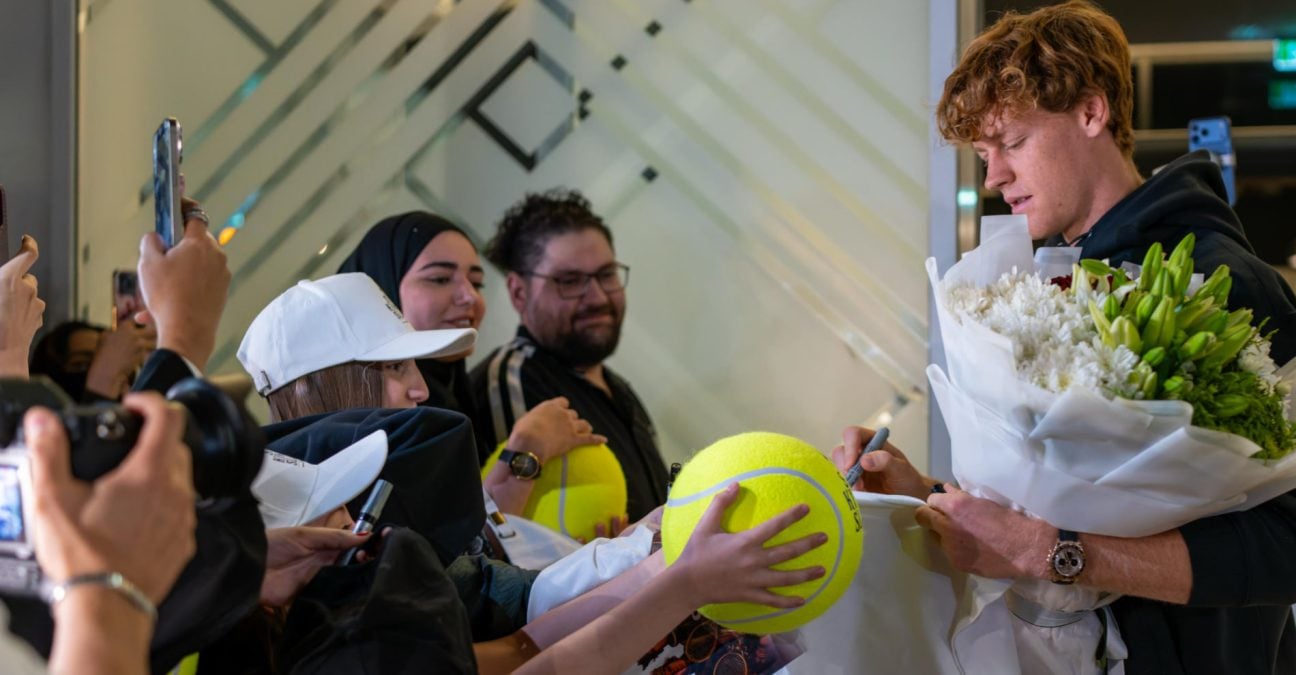 Jannik Sinner in Saudi Arabia