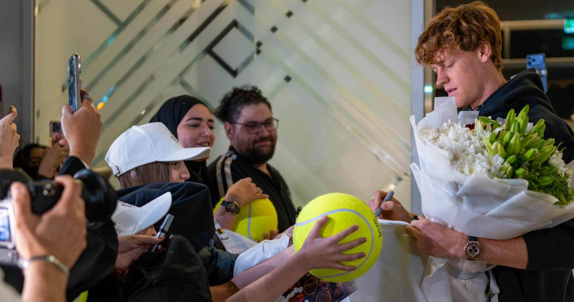 Jannik Sinner in Saudi Arabia