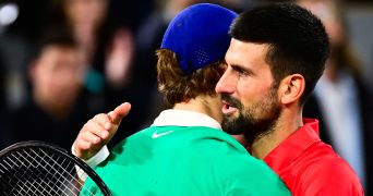 Jannik Sinner and Novak Djokovic, Roland-Garros 2025