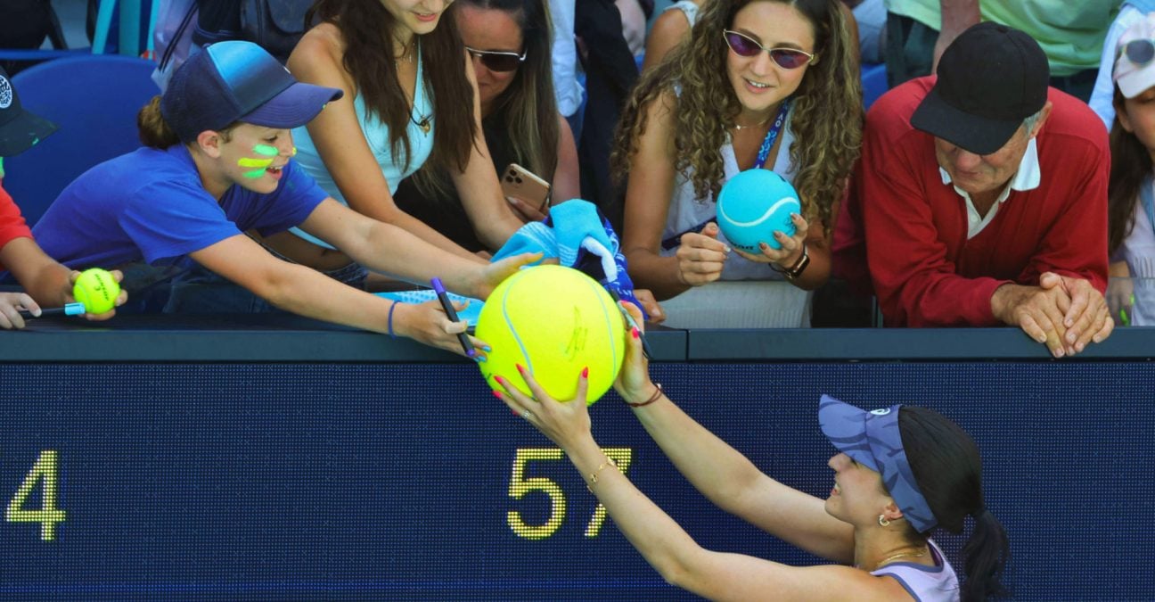 Fans at Melbourne Park, 2025