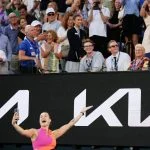 Aryna Sabalenka doing a legendary selfie