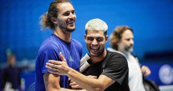 Alexander Zverev and Carlos Alcaraz, Turin 2025