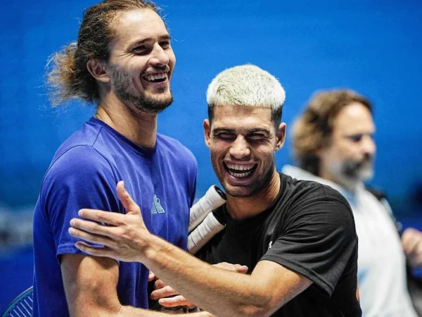Alexander Zverev and Carlos Alcaraz, Turin 2025