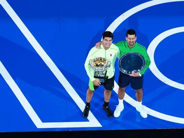 Carlos Alcaraz and Novak Djokovic, Australian Open 2026