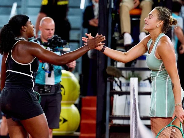 Hayley Baptiste and Aryna Sabalenka, Madrid 2026