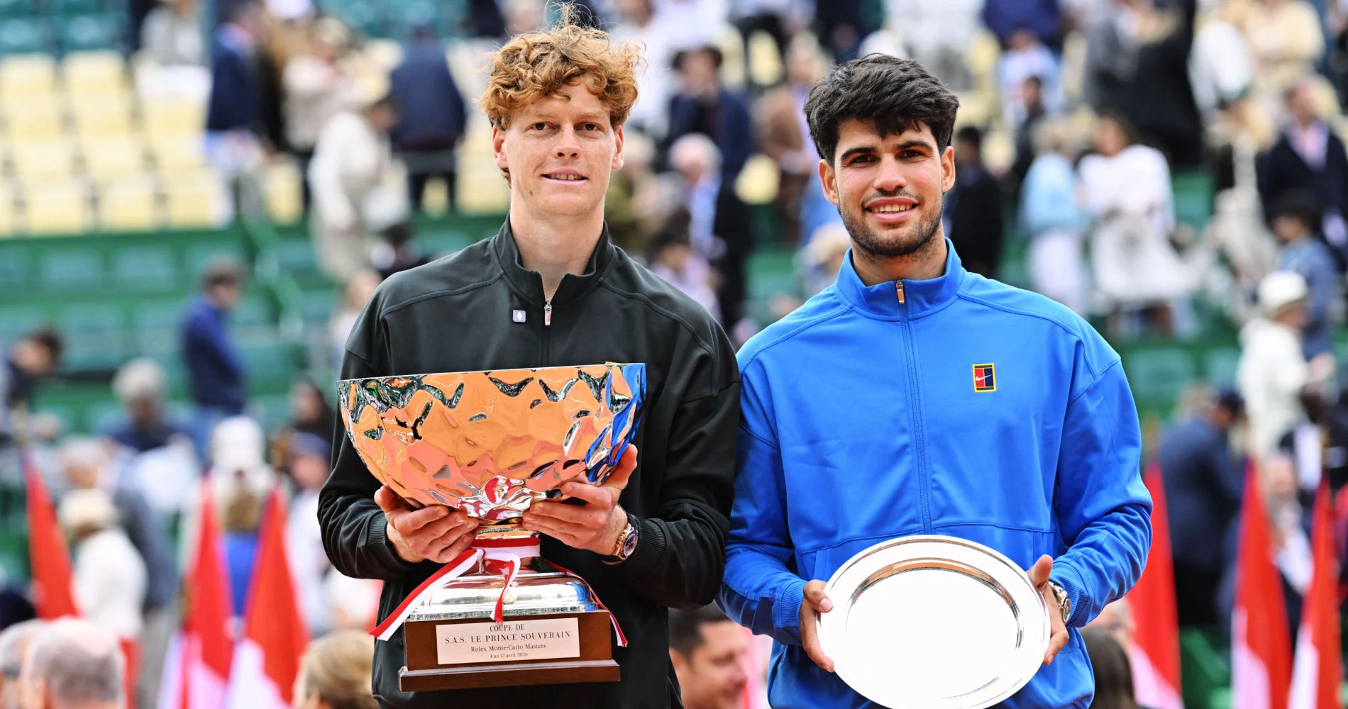 Jannik Sinner and Carlos Alcareaz, Monte-Carlo 2026