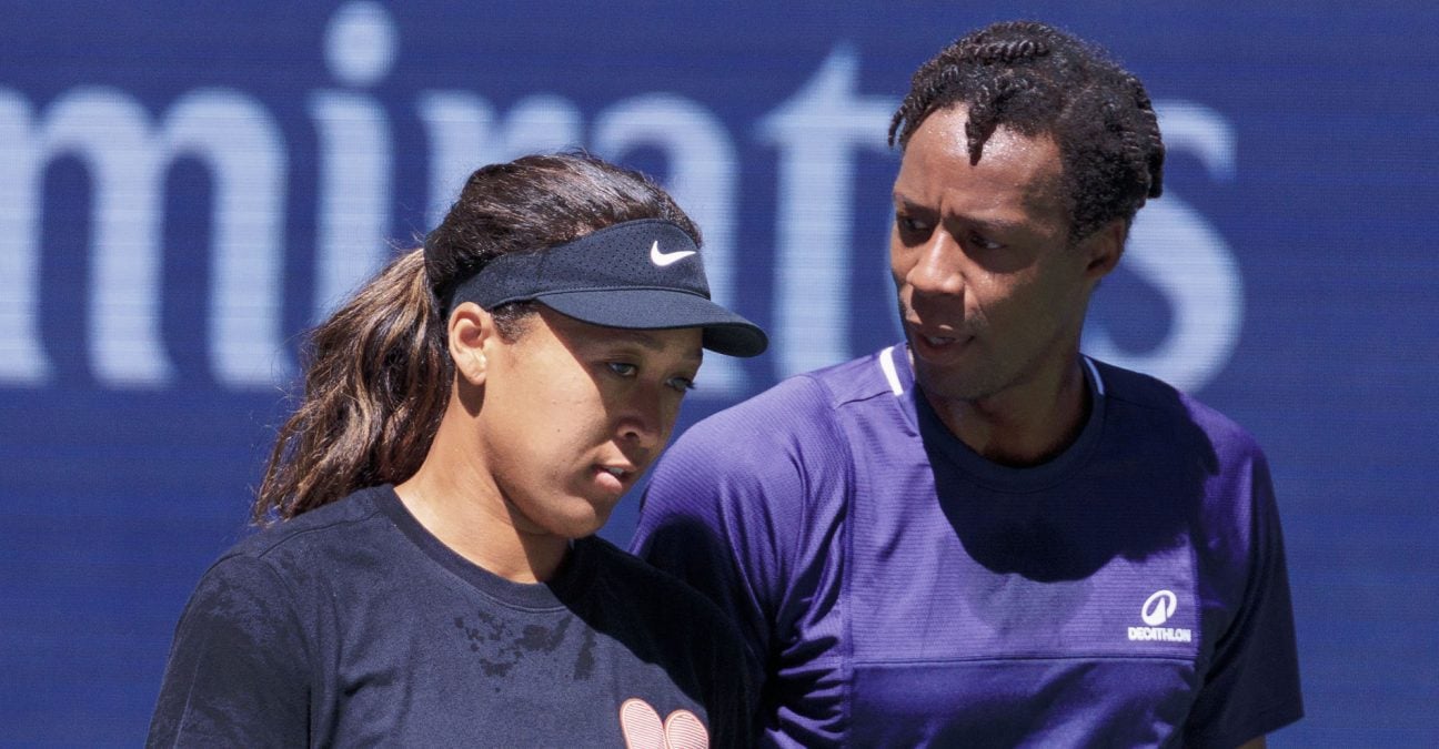 Naomi Osaka and Gael Monfils, US Open 2025