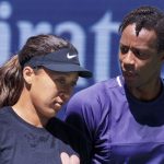 Naomi Osaka and Gael Monfils, US Open 2025
