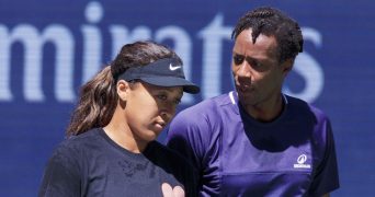 Naomi Osaka and Gael Monfils, US Open 2025
