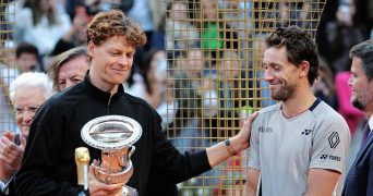 Jannik Sinner and Casper Ruud, Rome final 2026