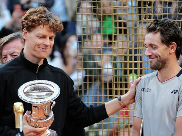 Jannik Sinner and Casper Ruud, Rome final 2026