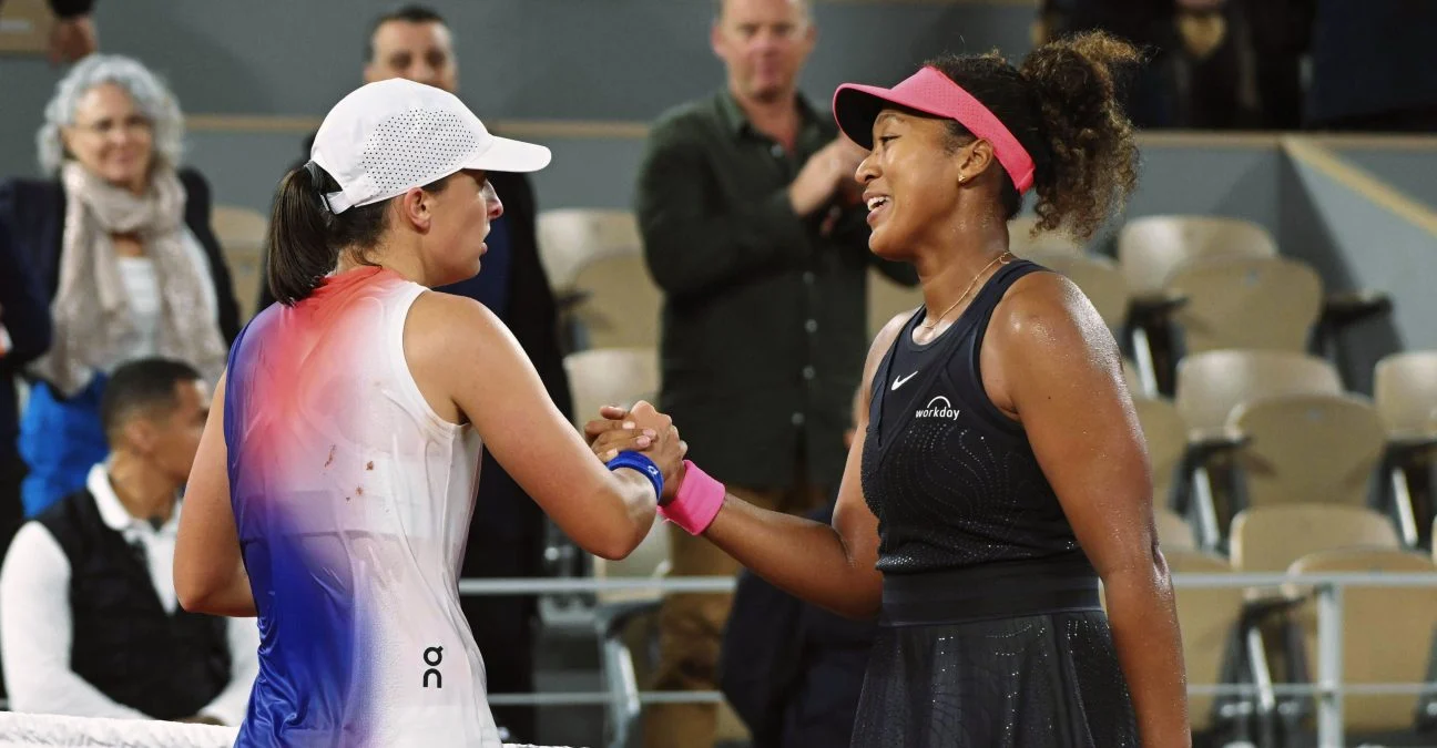 Iga Swiatek and Naomi Osaka, Roland-Garros 2024