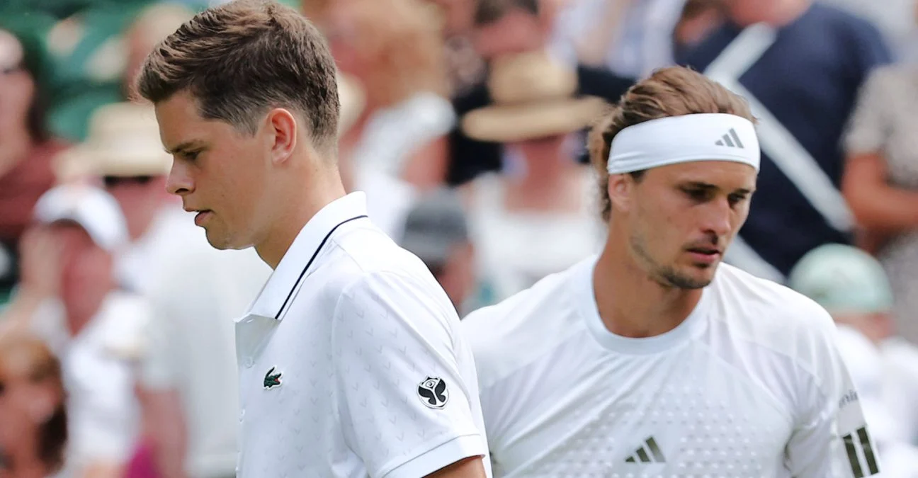 Raphaël Collignon and Alexander Zverev, Wimbledon 2026