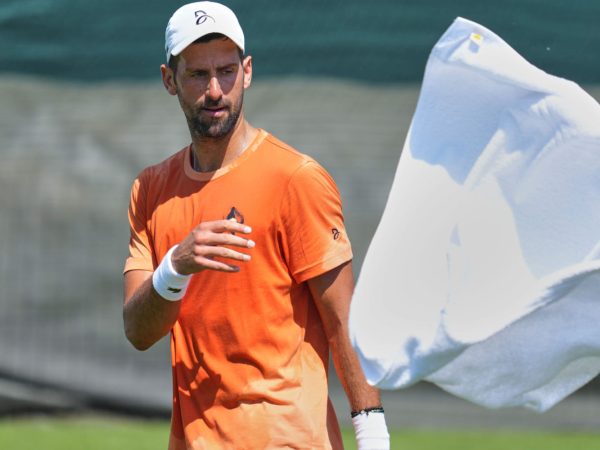Novak Djokovic, practice before Wimbledon 2026