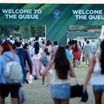 Early morning queue for tickets in Wimbledon Park at The Championships 2025
