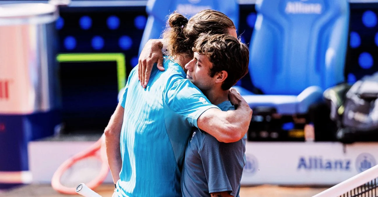 Alexander Zverev and Flavio Cobolli, Munich 2026 | © Steffie Wunderl/DPA/SIPA