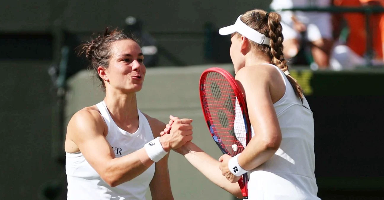 Loïs Boisson and Elena Rybakina, Wimbledon 2026