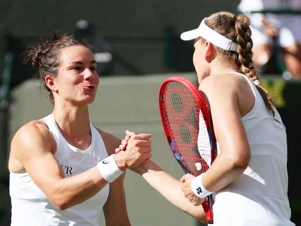 Loïs Boisson and Elena Rybakina, Wimbledon 2026
