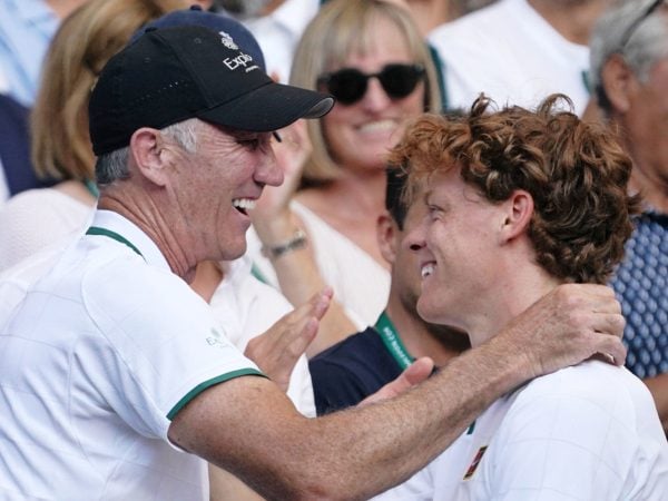 Darren Cahill and Jannik Sinner, Wimbledon 2026