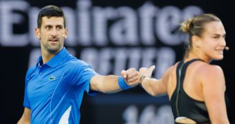 Novak Djokovic and Aryna Sabalenka