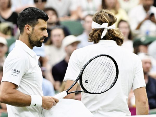 Novak Djokovic and Stefanos Tsitsipas, Wimbledon 2026