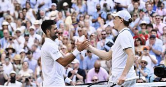 Novak Djokovic and Jannik Sinner, Wimbledon 2026