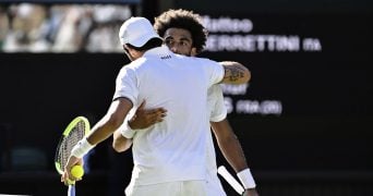 Arthur Fils defeated by Matteo Berrettini, Wimbledon 2026