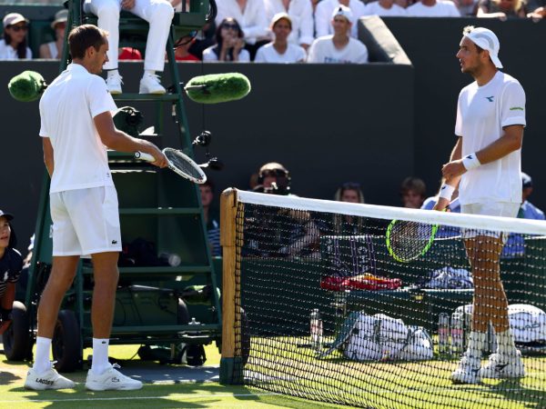 Daniil Medvedev and Jen-Lennart Struff, Wimbledon 2026